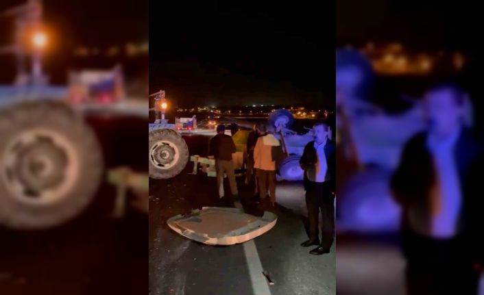 Siirt’te hafif ticari araç ile traktör çarpıştı: 2 yaralı