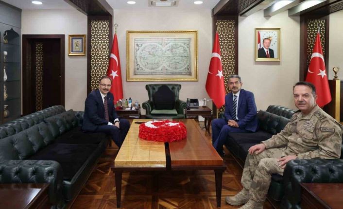 Şırnak Valisi Ekici, Siirt Valisi Kızılkaya ile bir araya geldi