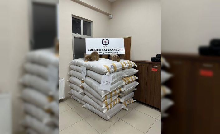 Sivas’ta kaçak tütün operasyonu: 900 kilo kıyılmış tütün ele geçirildi