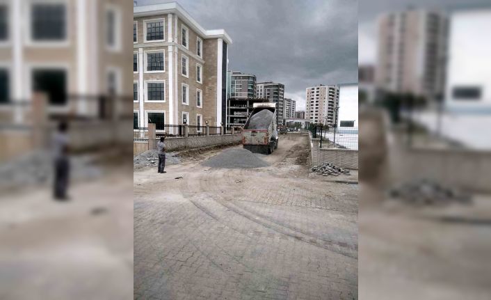 Söke yeni Hükümet Konağı çevresinde yol düzenleme çalışması