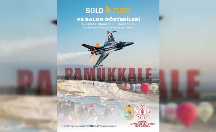 SoloTürk Pamukkale Semalarında Cumhuriyet Coşkusunu Göklere Taşıyacak