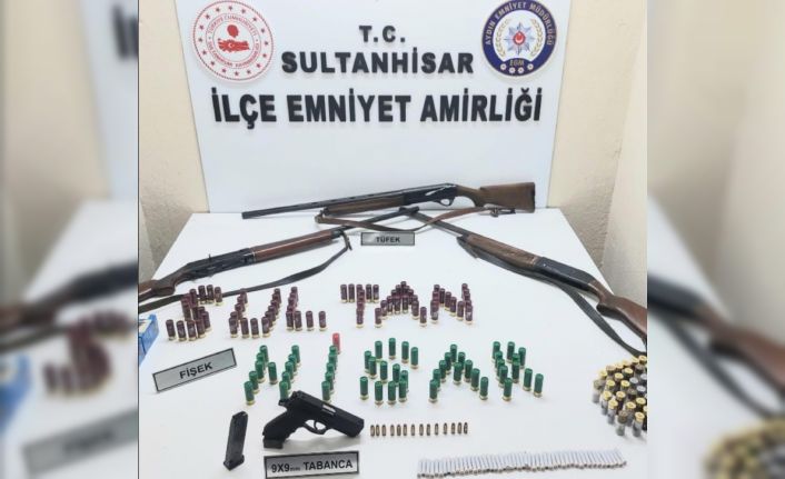 Sultanhisar’da ruhsatsız silah operasyonu: 1 yakalama