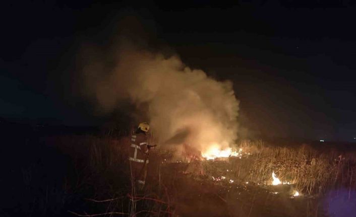 Susurluk’ta arazi yangınına hızlı müdahale