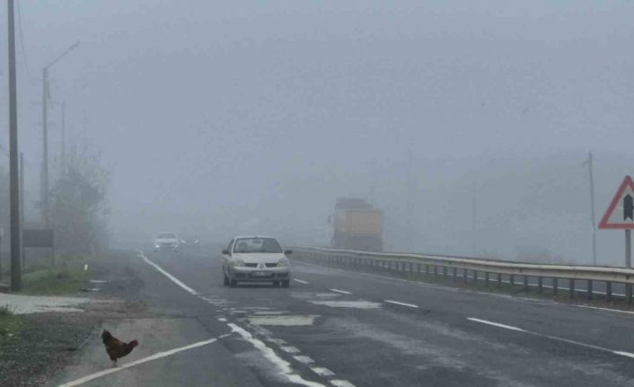 Tekirdağ-Muratlı karayolunda yoğun sis etkili oldu