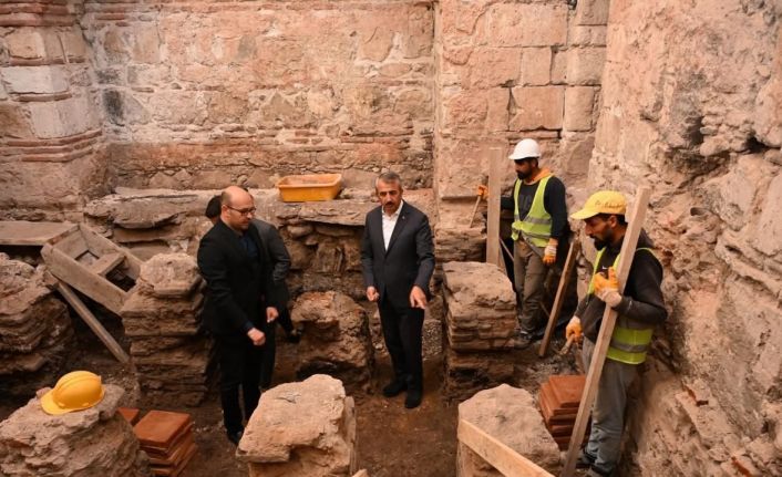 Toprak altından çıkan hazine "Gazimihal Hamamı"