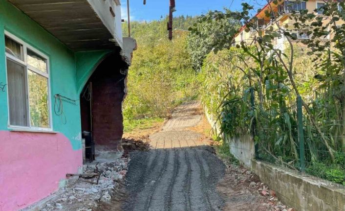 Trabzon’da engelli şahsın yol çilesine Büyükşehirden çözüm