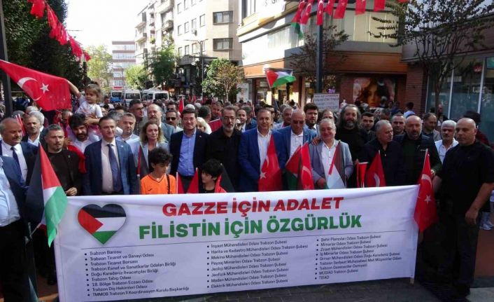 Trabzon’da "Gazze İçin Adalet, Filistin İçin Özgürlük" yürüyüşü