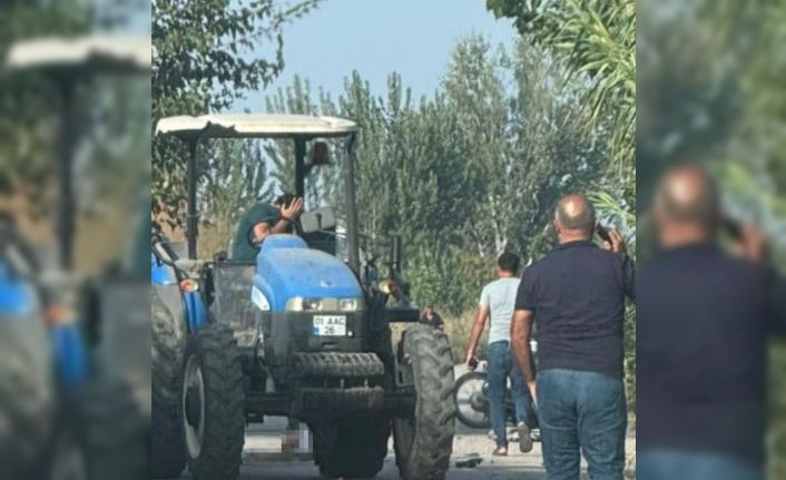 Traktöre arkadan çarpan motosiklet sürücüsü hayatını kaybetti