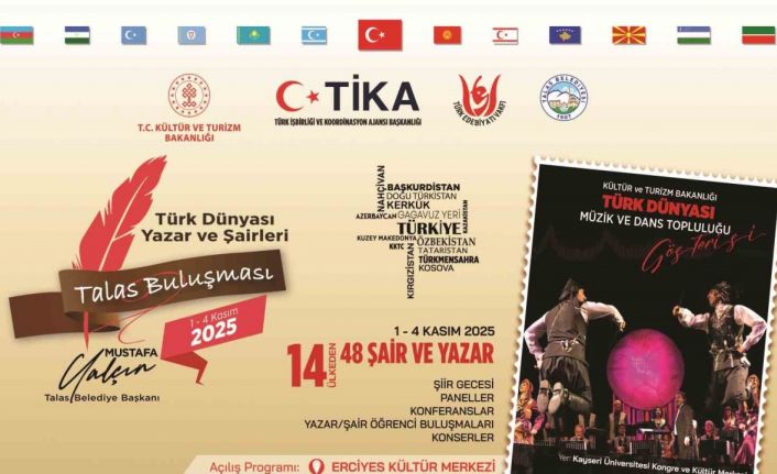 Türk dünyasının yazar ve şairleri Kayseri’de buluşacak