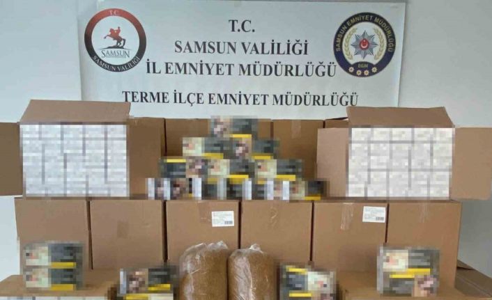 Tütün operasyonunda 461 bin makaron ele geçirildi