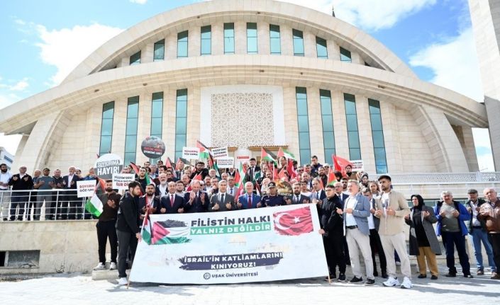 Uşak Üniversitesinde Gazze ve Filistin için dualar okundu