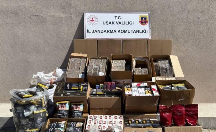 Uşak’ta jandarmadan kaçak tütün operasyonu