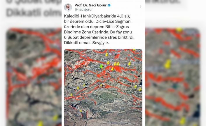 Uzmanlardan Diyarbakır’daki depreme ilişkin uyarı