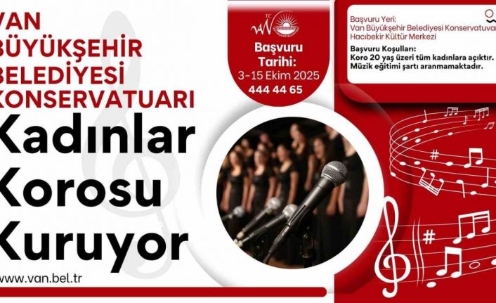 Van Büyükşehir Belediyesi kadınlar korosu kuruyor