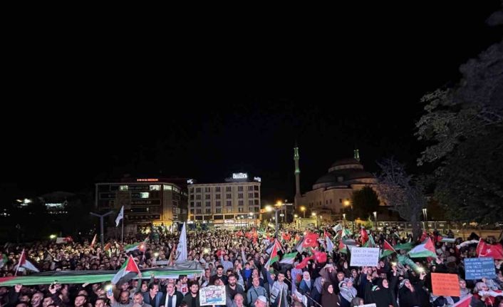 Van’da binlerce kişi Gazze için yürüdü