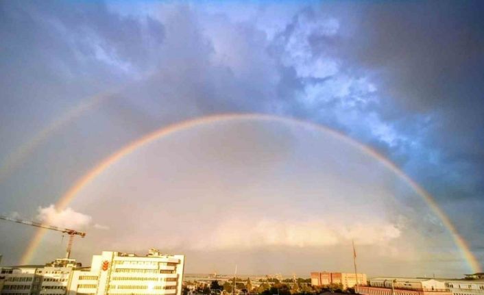 Yağmur sonrası Samsun’dan kartpostallık manzara