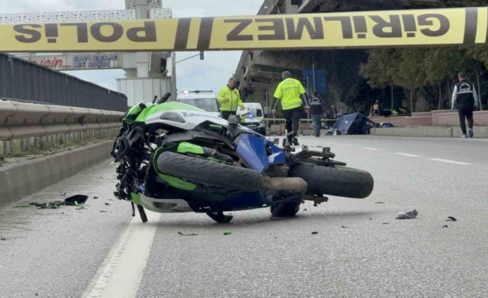 Yaya geçidinde motosikletin çarptığı kadın hayatını kaybetti