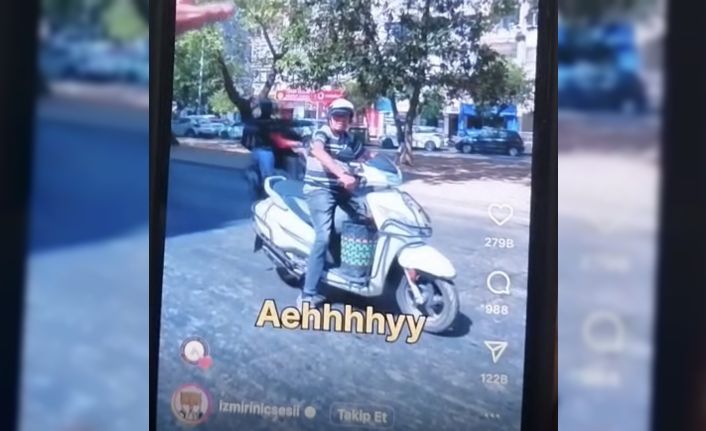 Yayalara korku dolu anlar yaşattı, paylaşım yapınca yakalandı