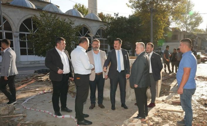 Yenişehir’e yeni meydan ve tarihi çeşme