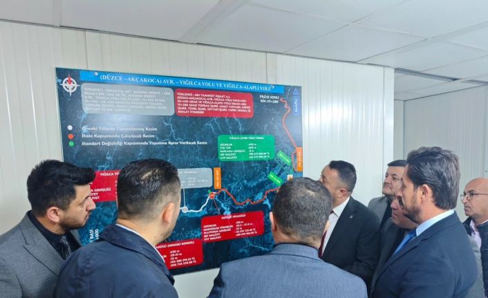 Yığılca yolunda ulaşımını kolaylaştıracak viyadük