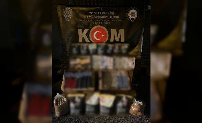 Yozgat’ta 103 bin makaron ele geçirildi