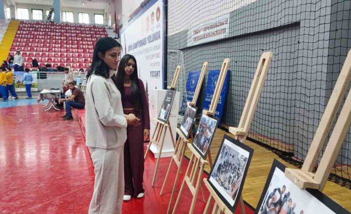 Yozgat’ta güreş müsabakalarında Filistin unutulmadı