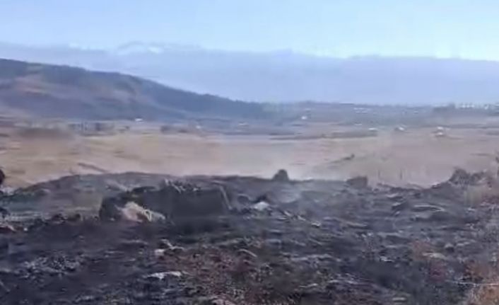 Yüksekova’da anız yangını kontrol altına alındı