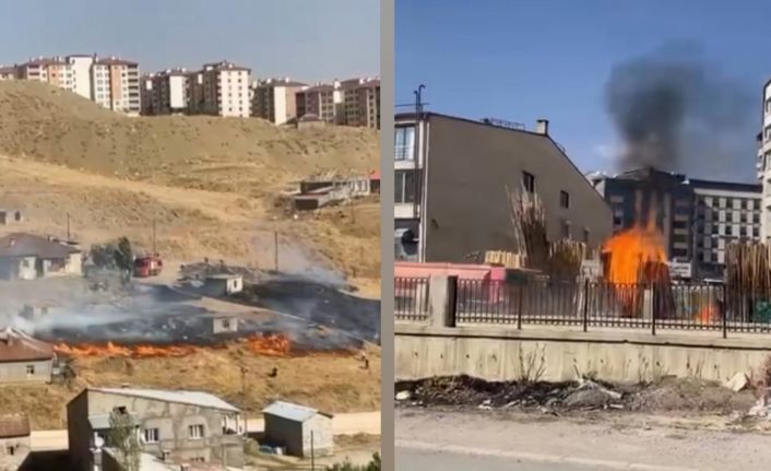 Yüksekova’da çıkan iki farklı yangın kontrol altına alındı