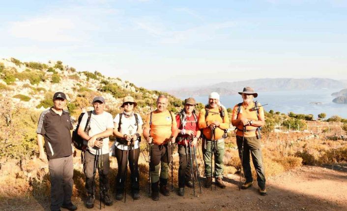 128 doğasever Marmaris’in doğasında yürümek için geldi