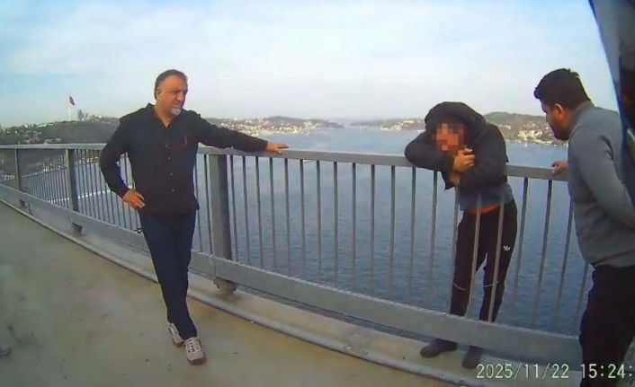 15 Temmuz Şehitler Köprüsü’nde intihar etmek isteyen şahsı kurtardılar