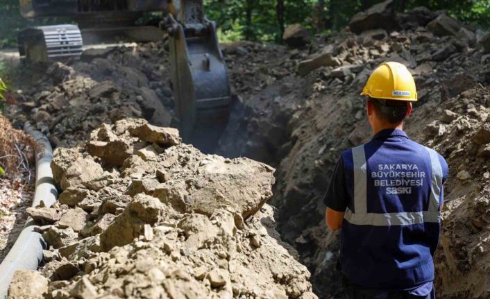 40 bin kişiye hizmet sunacak kaynaklar 5 bin metrelik yeni hat ile abonelere ulaştı