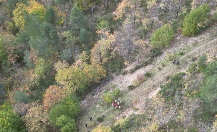5 yaşındaki Osman’ın cansız bedeninin bulunduğu bölge havadan görüntülendi