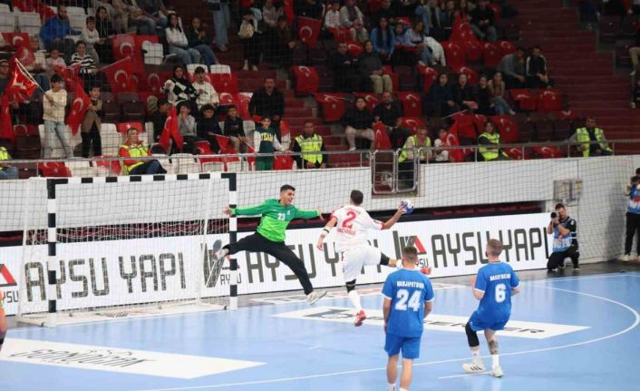 A Milli Hentbol Erkek Milli Takımı, Güney Kıbrıs Rum Kesimi’ni yenerek ikinci tura yükseldi