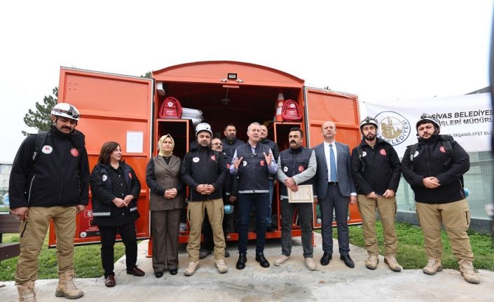 "Afet Konteyneri" uygulaması Sivas’ta başladı