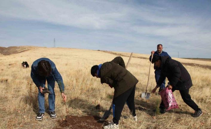 Ahlat’ta "Maziden Atiye" programı kapsamında öğrenciler fidan dikti