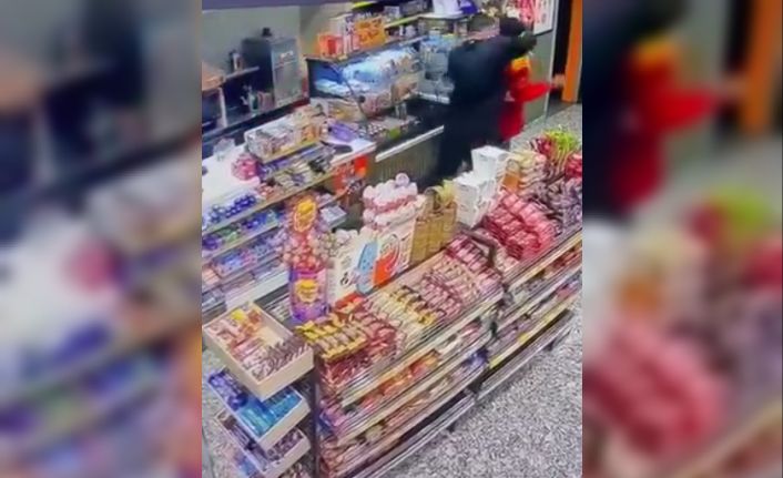 Alkollü müşteri, akaryakıt istasyonu çalışanını böyle darbetti