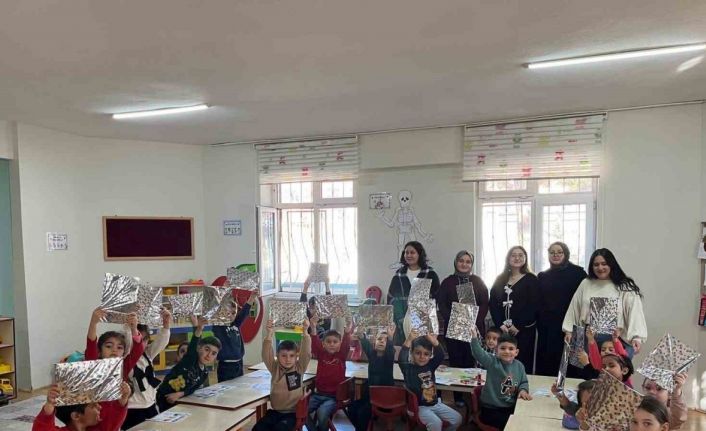 Ana sınıfı öğrencileri geri dönüşüm hakkında bilgilendirildi