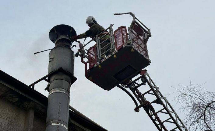 Antakya’da baca yangını