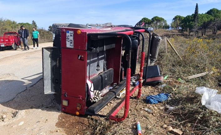 Antalya’da safari aracı devrildi: 9 turist yaralandı