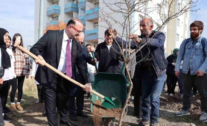 Atatürk Üniversitesinden millî ağaçlandırma gününe destek