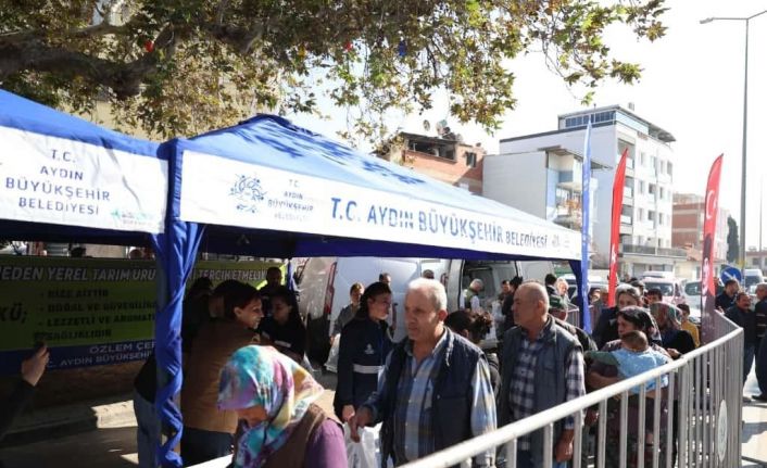 Aydın Büyükşehir kışlık fideleri Germencikliler ile buluşturdu