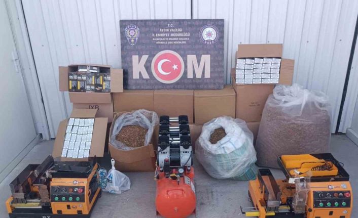 Aydın’da kaçak tütün operasyonu: 68 bin makaron ele geçirildi