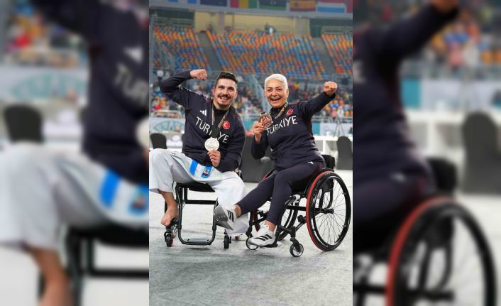 Aydınlı milli sporcu Uslu gümüş madalyanın sahibi oldu