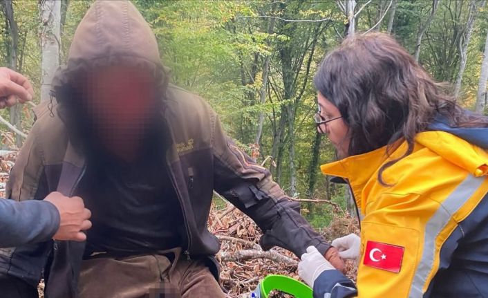 Ayının saldırısına uğrayan vatandaş için ekipler seferber oldu