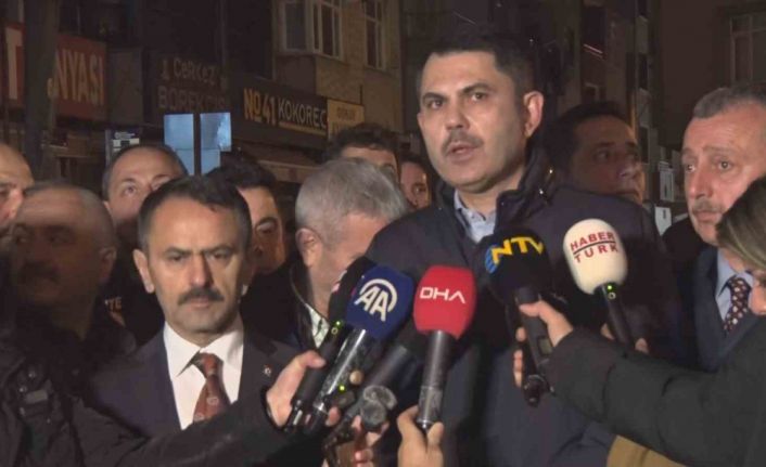 Bakan Kurum: "Gebze’de bugün itibariyle 16 bina tahliye edildi"