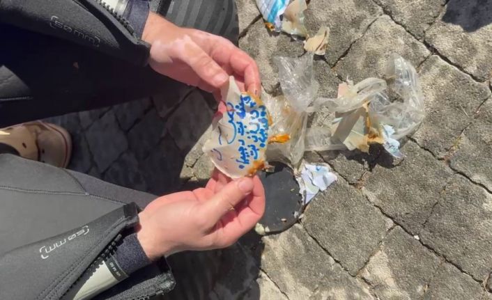 Baraj dibini temizlerken neye uğradıklarını şaşırdılar