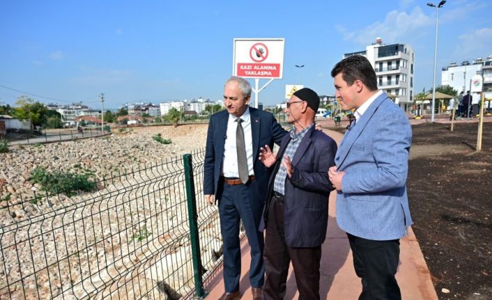 Başkan Kocagöz, Şelale Mahallesi’ne kazandırılan yeni park alanını inceledi
