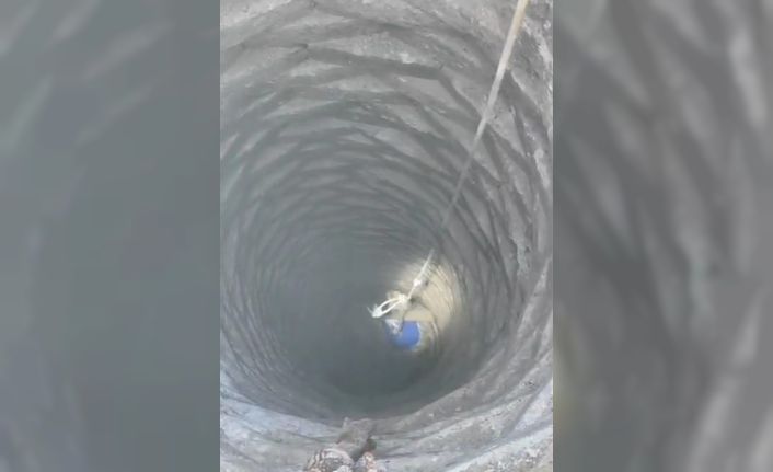 Batman itfaiyesi 20 metrelik kuyuya düşen horozu kurtardı