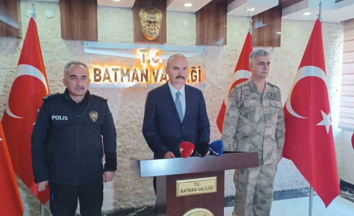 Batman Valisi Canalp: "Asayiş olaylarında son 1 yıllık dönemde yüzde 10’luk azalma meydana gelmiştir"