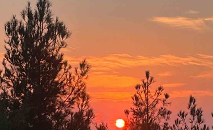 Batman’da kartpostallık gün batımı manzarası